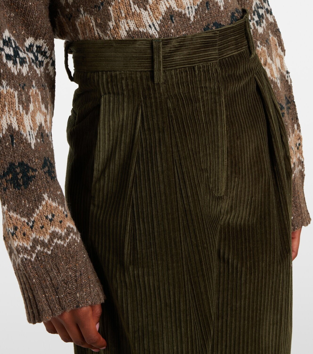 Altuzarra Dash cotton corduroy barrel-leg pants