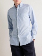 Drake's - Slim-Fit Button-Down Collar Cotton Oxford Shirt - Blue