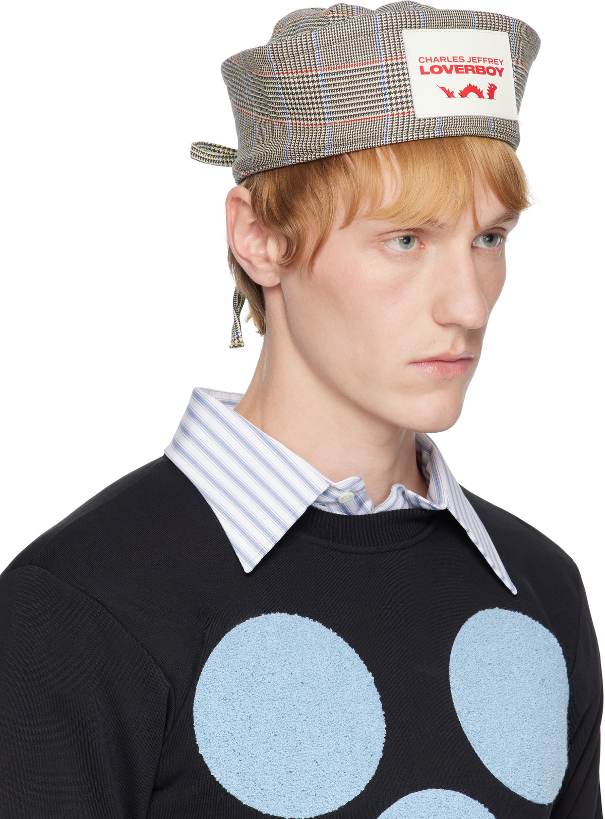 CHARLES JEFFREY LOVERBOY セーラーハット SAILOR HAT 044131004 Charles Jeffrey LOVERBOY SSENSE Exclusive Beige Sailor Hat