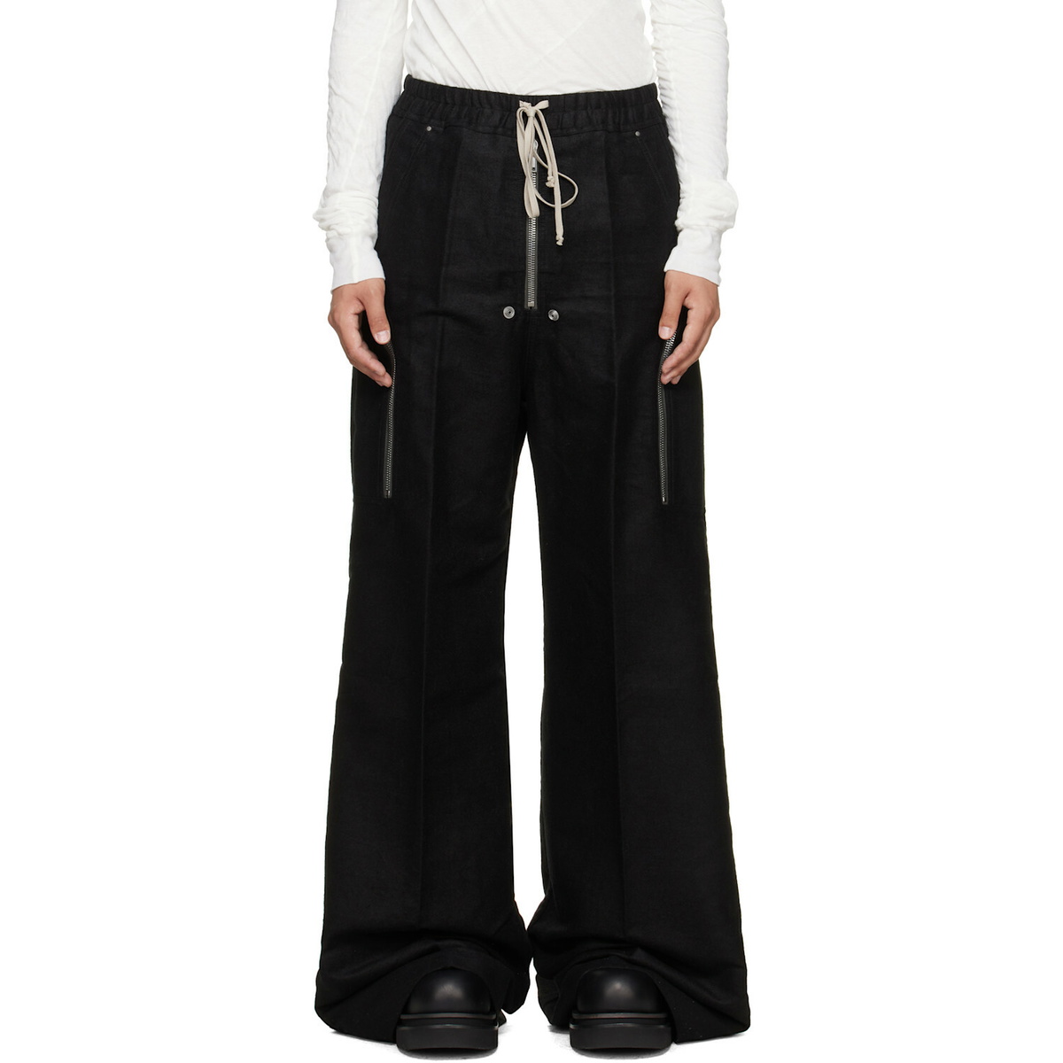Rick Owens Black Tower Heizer Belas Cargo Pants