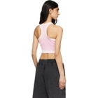 Off-White Pink Spray Off Stamp Tank Top