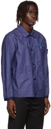 Stone Island Blue Cotton Jacket