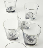 Fornasetti Occhio e Bocca set of 6 glasses
