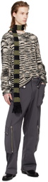 Omar Afridi Gray Flap Cargo Pants
