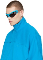 Balenciaga Blue Wire Cat Sunglasses