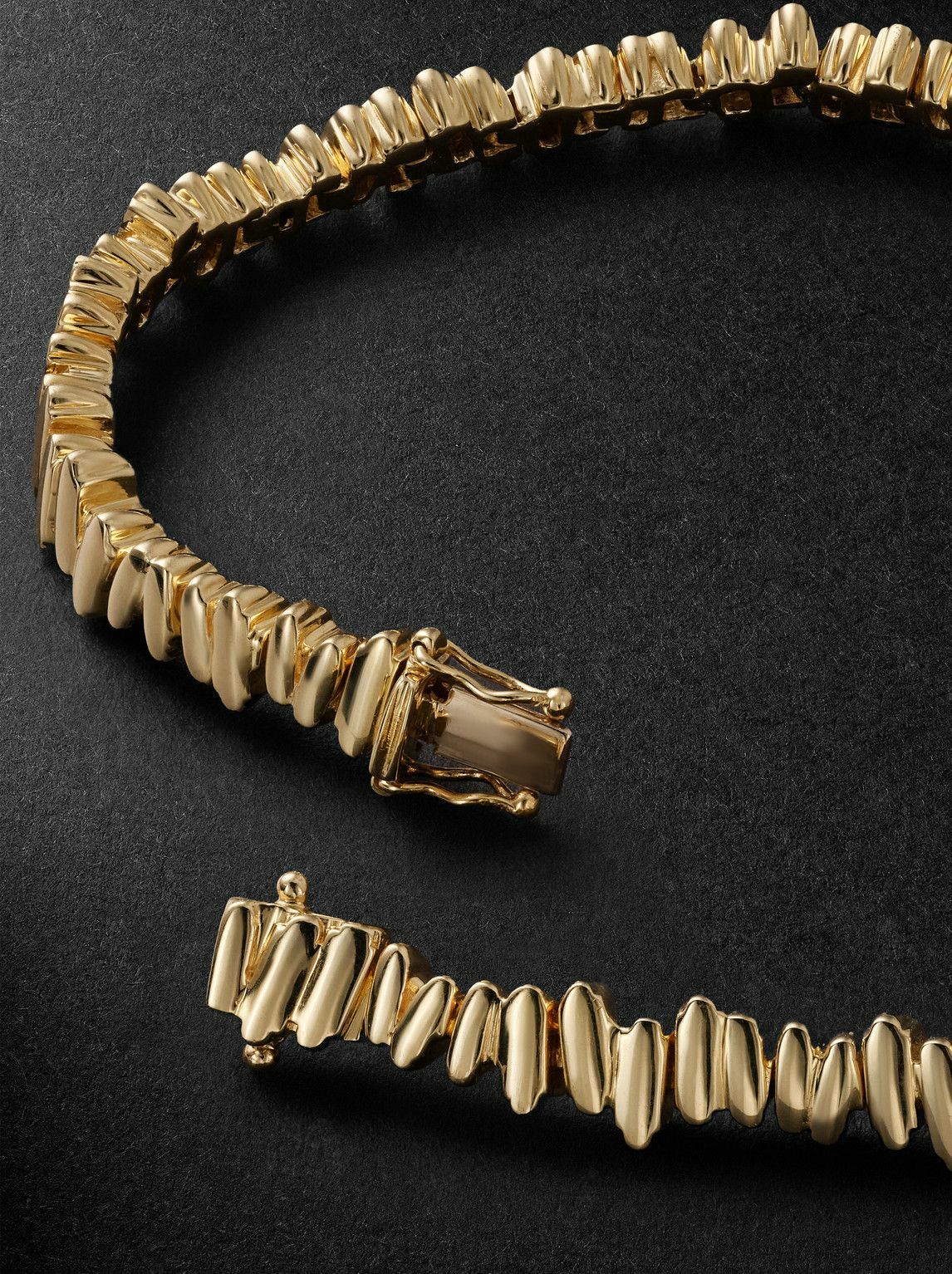 Suzanne Kalan - Golden 18-Karat Gold Tennis Bracelet