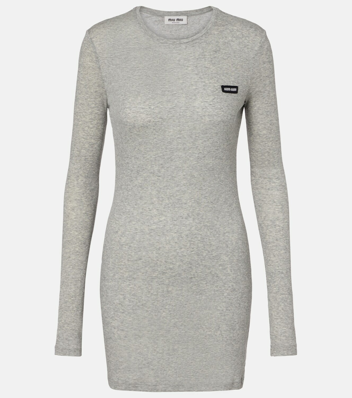 Miu Miu Cotton jersey minidress
