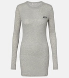 Miu Miu Cotton jersey minidress