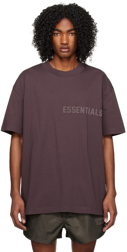 Photo: Fear of God ESSENTIALS SSENSE Exclusive Purple T-Shirt