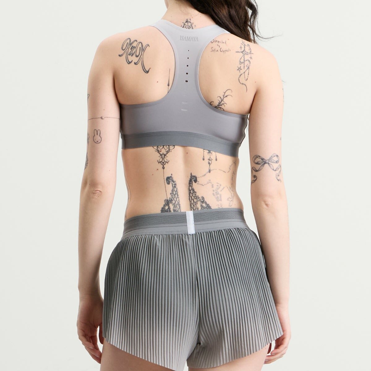 Nike Women's x Isamaya Ffrench Bra in Smoke Grey