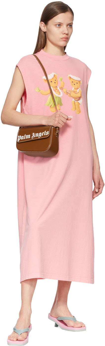 Banana Slip Dress in pink - Palm Angels® Official