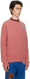 Marni Red Embroidered Sweater