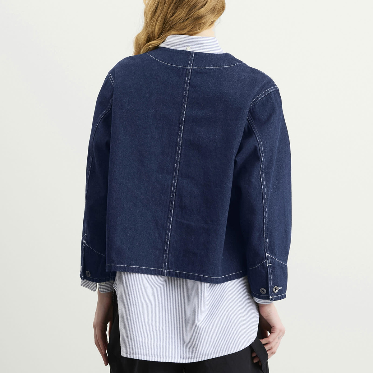 Beams Boy Women's Denim Engineer Jacket in Indigo