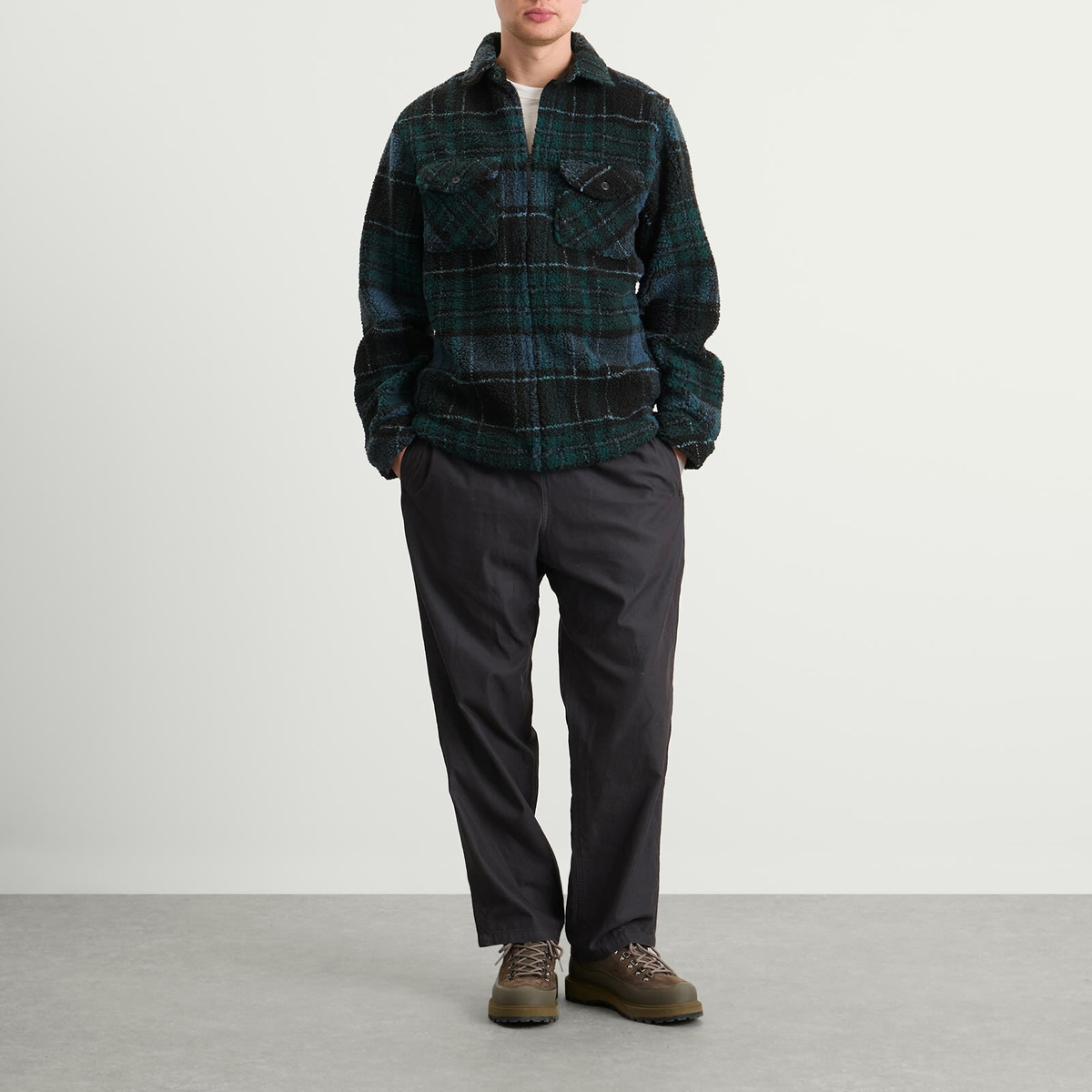 KAVU Men's McCord Creek Fleece Overshirt in Cypress Night