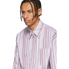 Marni Pink Striped Pocket Shirt