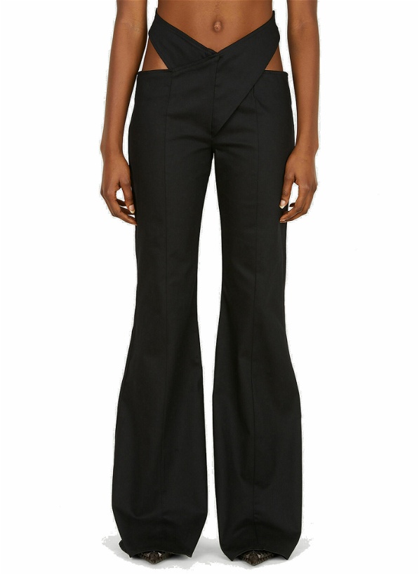 Photo: Crossover Waistband Pants in Black