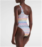 Missoni Chevron one-shoulder swimsuit