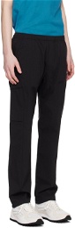 PS by Paul Smith Black Drawstring Cargo Pants
