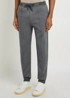 Brunello Cucinelli Tapered-leg Cotton-blend Sweatpants Grey