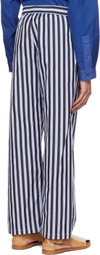 Sébline Black & Blue Stripe Pyjama Pants