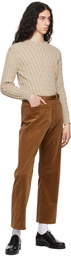 AURALEE Brown Finx Trousers