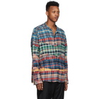 Greg Lauren Multicolor Mixed Plaid Classic Studio Shirt