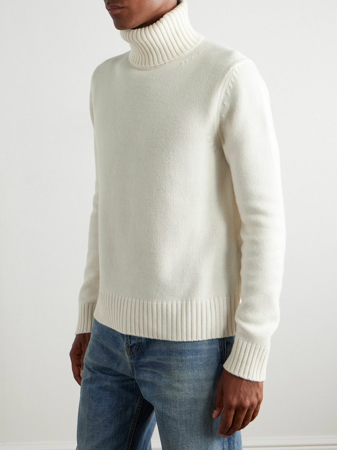 TOM FORD - Cashmere Rollneck Sweater - White