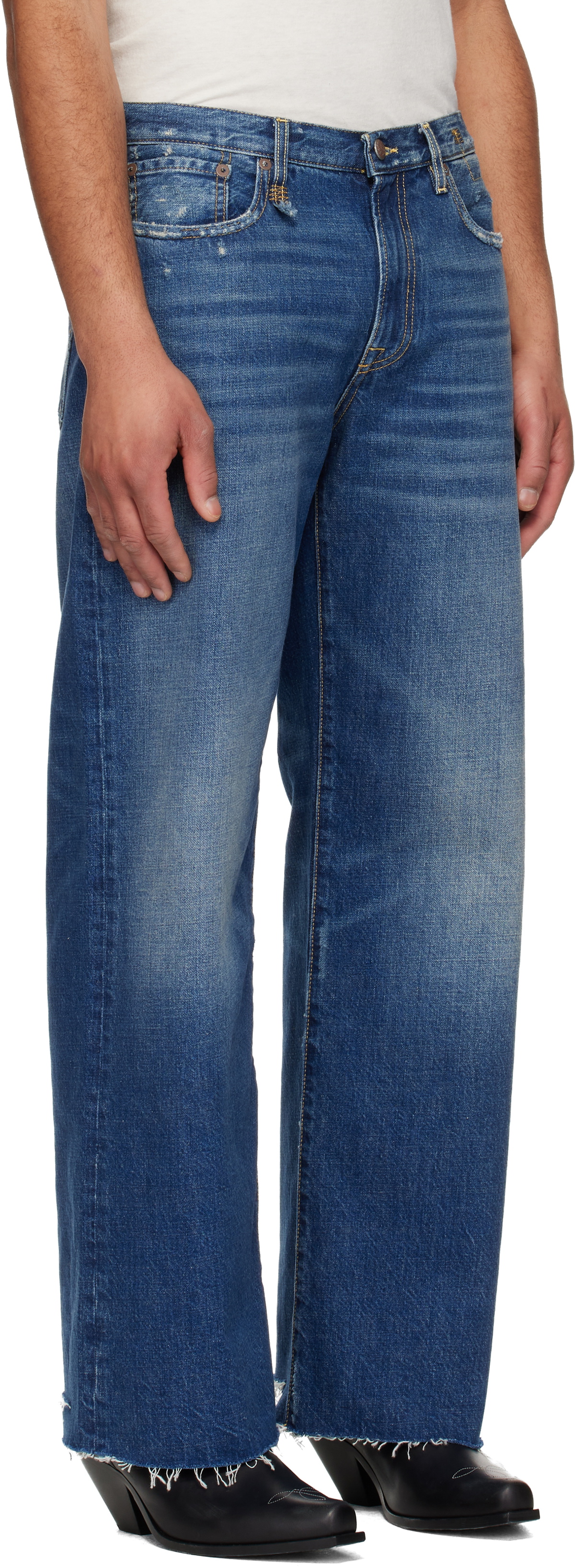 R13 Blue D'Arcy Loose Jeans R13