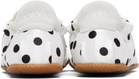 ABRA White & Black Dots Ballerina Sneakers
