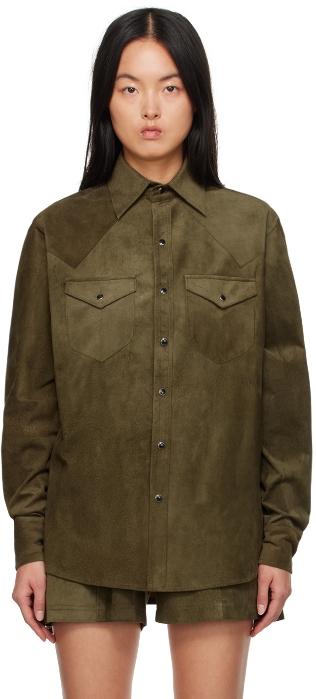 Carter Young Green Western Shirt