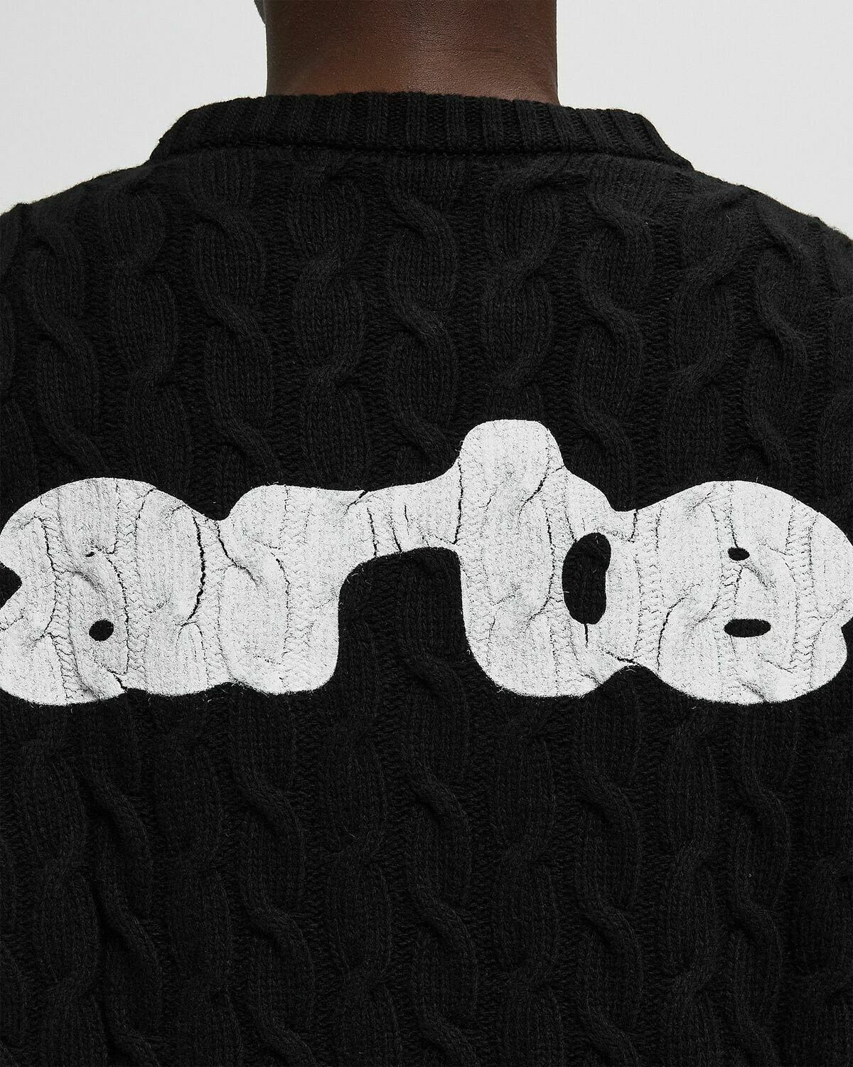 Arte Antwerp Arte Knit Sweater Black Mens Pullover