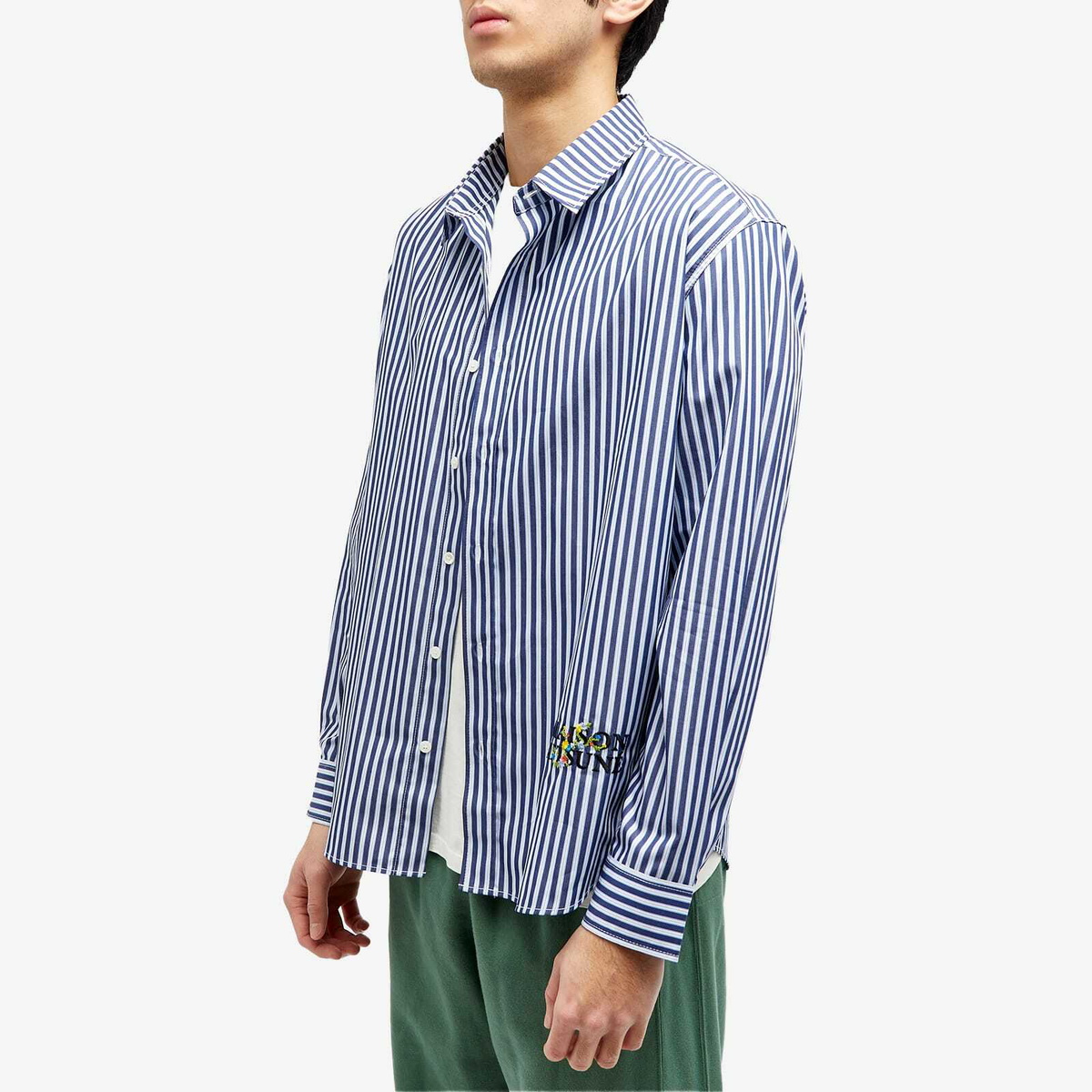 【関税・送料込み】MAISON KITSUNE FLOWER LOGO LETTERING MAISON KITSUNÉ - Flower Logo Printed Cotton T-shirt Maison
