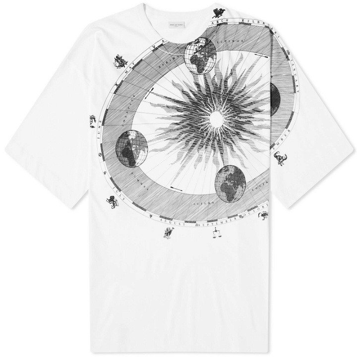 Photo: Dries Van Noten Men's Hein Solar Print T-Shirt in White