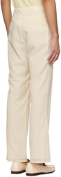 AURALEE Beige Hard Twist Trousers