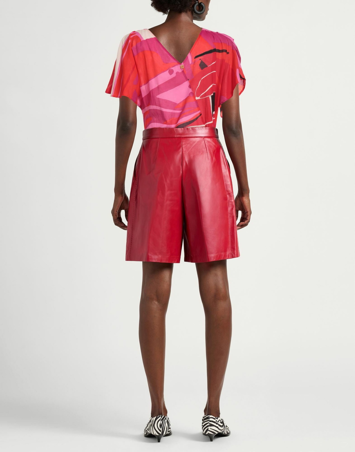 Manila Grace Womens Top in Red