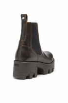 Diesel D-Hammer - Chelsea boots in leather with lug sole - Boots Womens in Brown