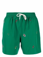 POLO RALPH LAUREN - Embroidered Swim Shorts