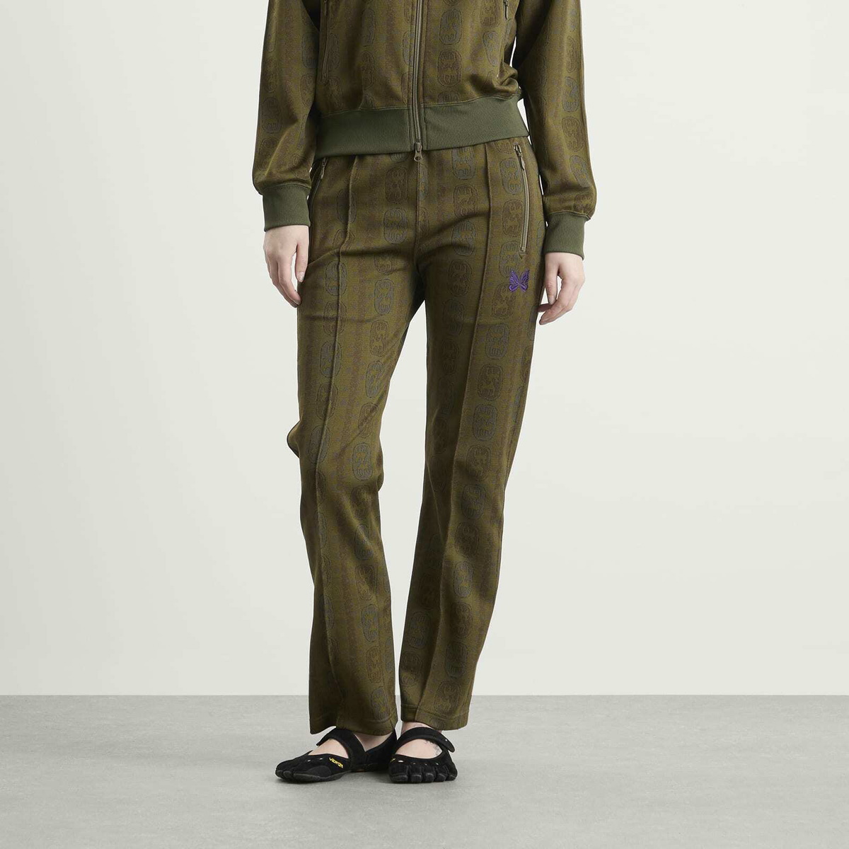 Needles Women's Track Pant in Olive