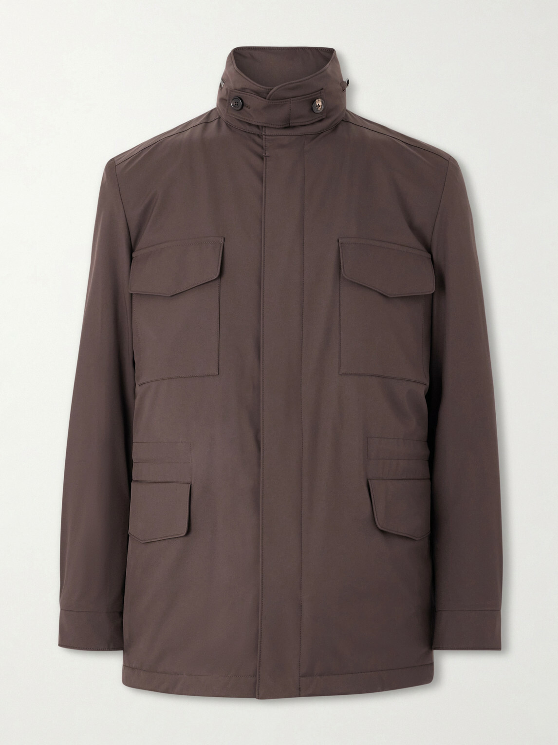 Loro Piana - Traveller Windmate Storm System® Shell Hooded Field Jacket - Brown