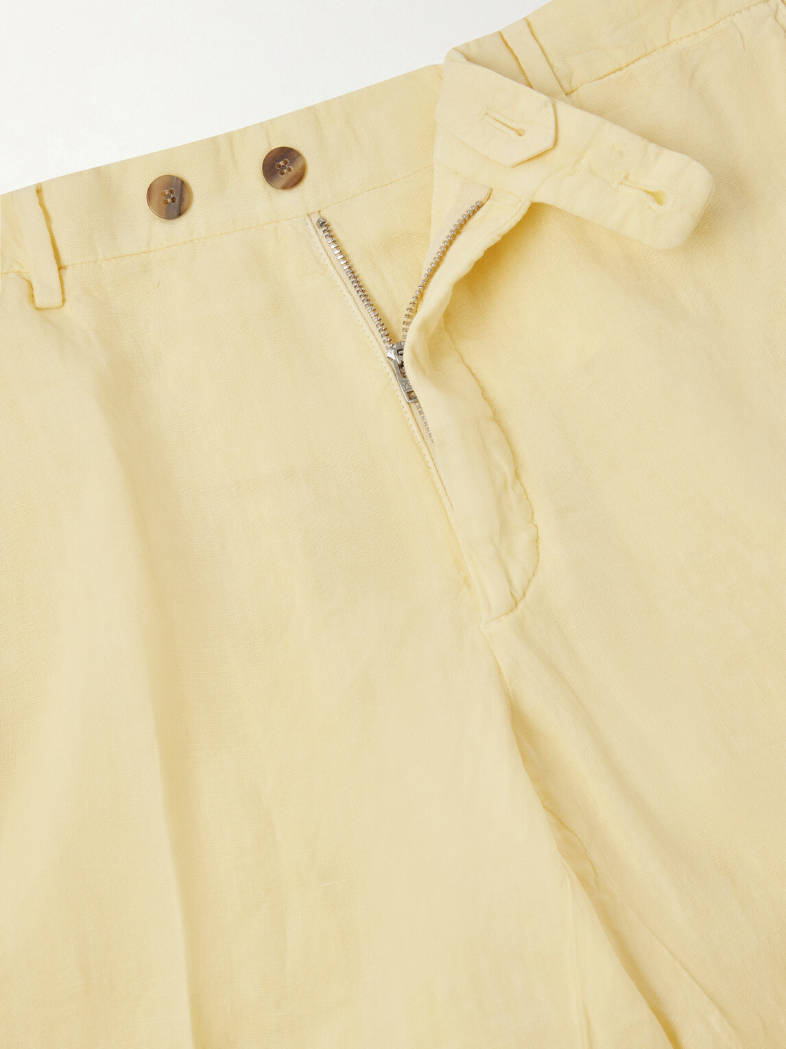 Boglioli - Straight-Leg Linen Suit Trousers - Yellow