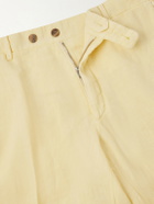 Boglioli - Straight-Leg Linen Suit Trousers - Yellow