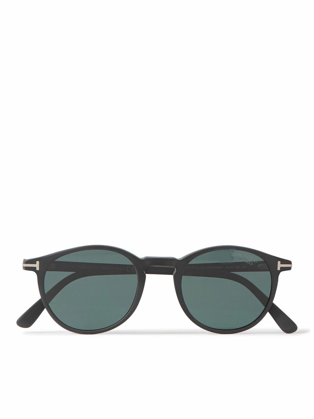 Photo: TOM FORD - Andrea Round-Frame Acetate Sunglasses