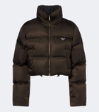 Prada Cropped Re-Nylon down jacket