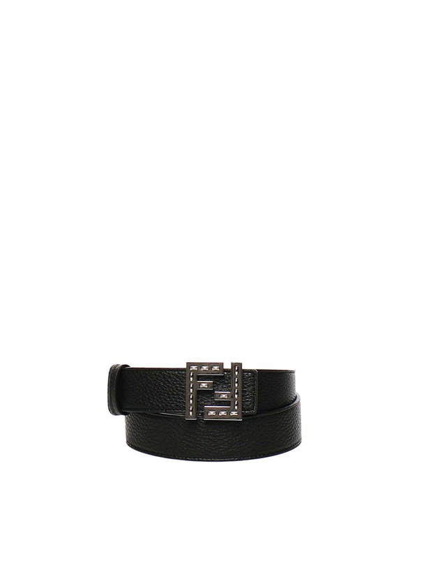 Photo: Fendi squared Ff Reversible Belt