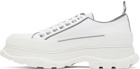 Alexander McQueen White Tread Slick Sneakers