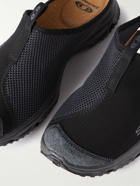 Salomon - RX Slide 3.0 Suede-Trimmed Mesh Slip-On Sneakers - Black