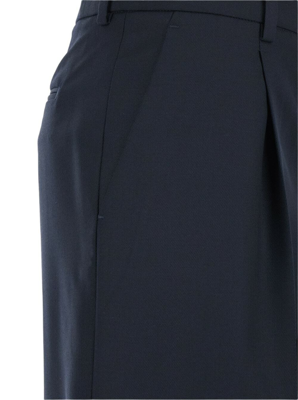 PT Torino lola Blue Pants With High Waist And Pleated Details In Wool Stretch Woman