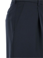 PT Torino lola Blue Pants With High Waist And Pleated Details In Wool Stretch Woman