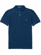 Polo Ralph Lauren - Logo-Embroidered Cotton-Piqué Polo Shirt - Blue