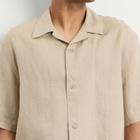 Studio Nicholson Men's Oryn Short Sleeve Shirt in Sand
